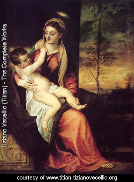 Tiziano Vecellio (Titian) - Mary with the Christ Child