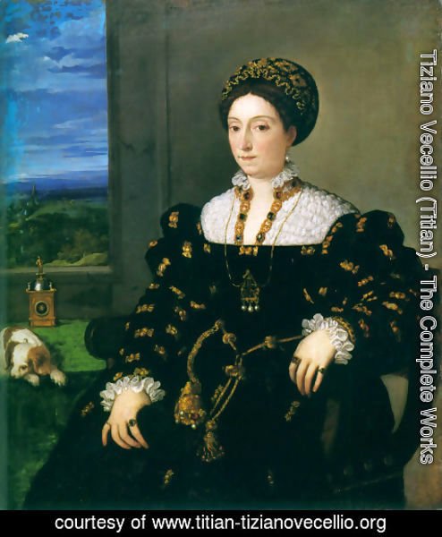 Tiziano Vecellio (Titian) - Portrait of Eleonora Gonzaga della Rovere