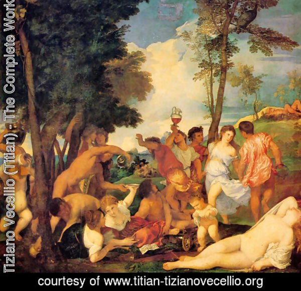 Tiziano Vecellio (Titian) - Bacchanal