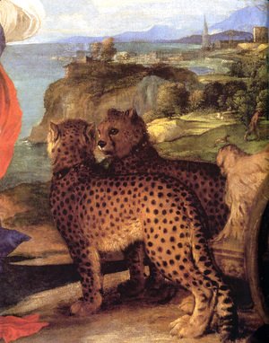 Tiziano Vecellio (Titian) - Bacchus and Ariadne [detail: 1]