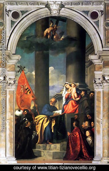Tiziano Vecellio (Titian) - Pesaros Madonna