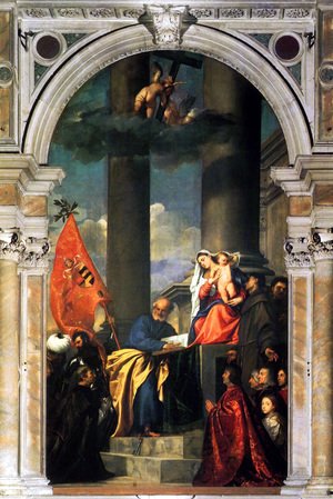 Tiziano Vecellio (Titian) - Pesaros Madonna