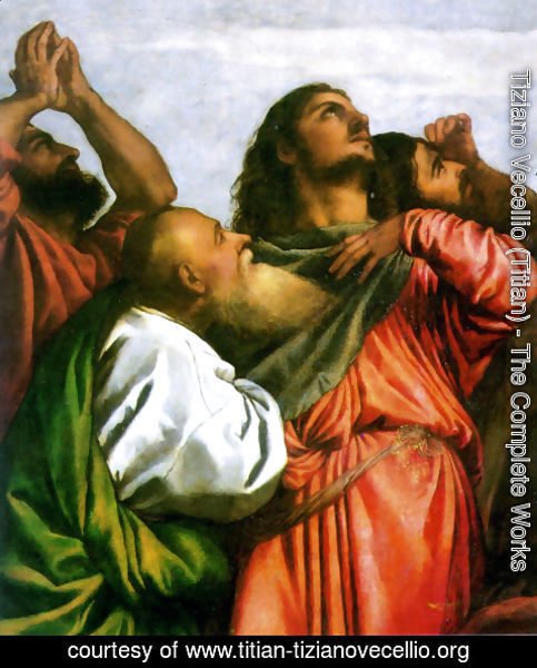 Tiziano Vecellio (Titian) - The Assumption of the Virgin [detail: 1]