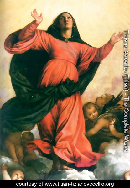 Tiziano Vecellio (Titian) - The Assumption of the Virgin [detail: 2]