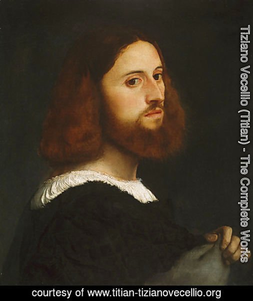 Tiziano Vecellio (Titian) - Portrait of a Man