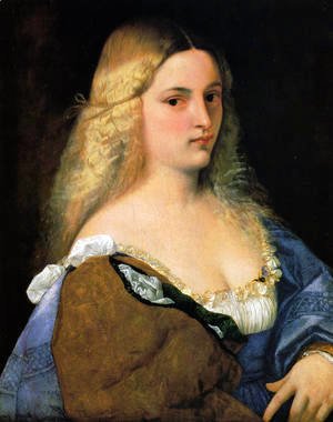 Tiziano Vecellio (Titian) - Violante (or La Bella Gatta)
