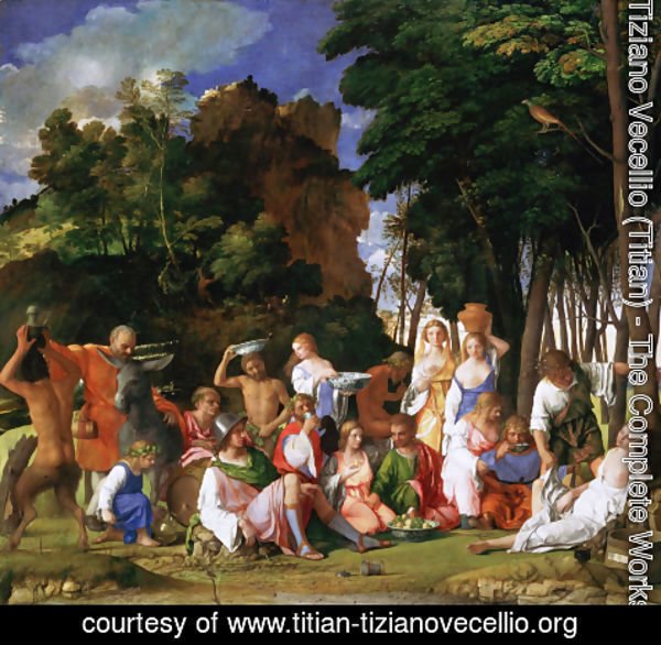 Tiziano Vecellio (Titian) - Feast of the Gods