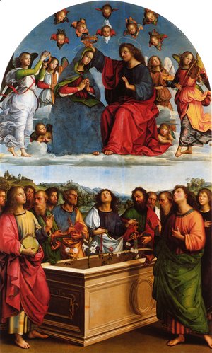 Tiziano Vecellio (Titian) - Coronation of the Virgin