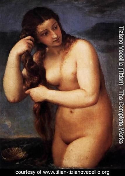 Tiziano Vecellio (Titian) - Venus Anadyomene