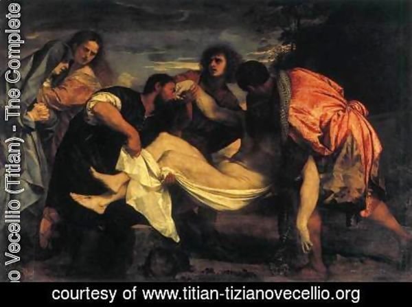 Tiziano Vecellio (Titian) - Entombment of Christ