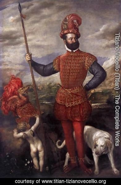 Tiziano Vecellio (Titian) - Man in Military Costume