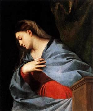 Tiziano Vecellio (Titian) - Polyptych of the Resurrection, Virgin Annunciate