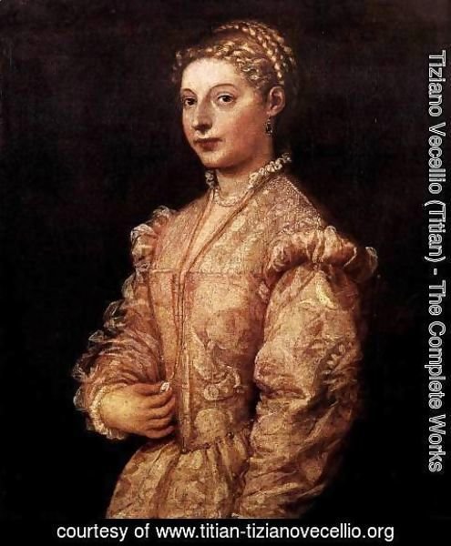 Tiziano Vecellio (Titian) - Portrait of a Girl