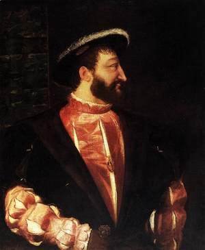 Tiziano Vecellio (Titian) - Portrait of Francis I