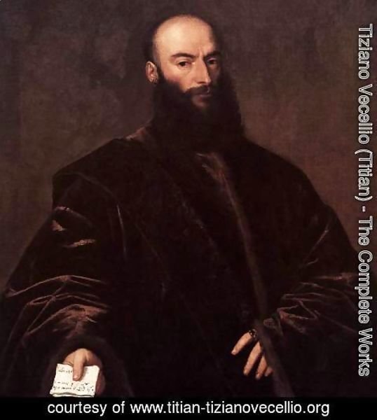 Tiziano Vecellio (Titian) - Portrait of Jacopo (Giacomo) Dolfin
