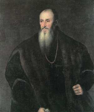 Tiziano Vecellio (Titian) - Portrait of Nicolas Perrenot of Granvelle