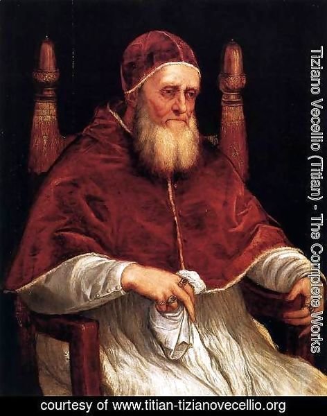 Tiziano Vecellio (Titian) - Portrait of Pope Julius II