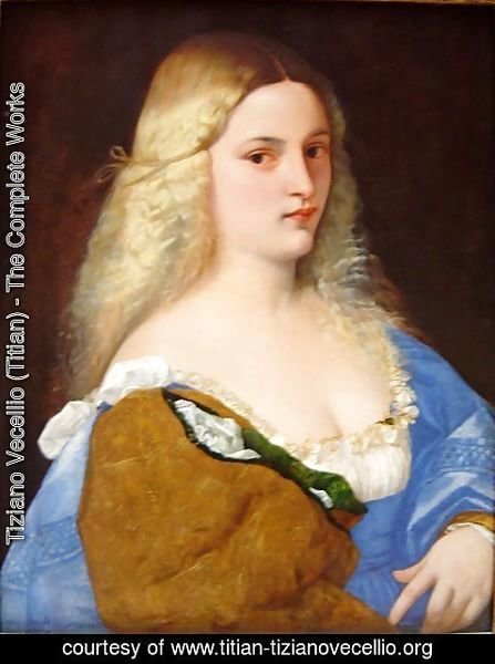 Tiziano Vecellio (Titian) - Violante (La Bella Gatta)