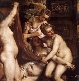 Tiziano Vecellio (Titian) - Diana and Callisto (detail 1)