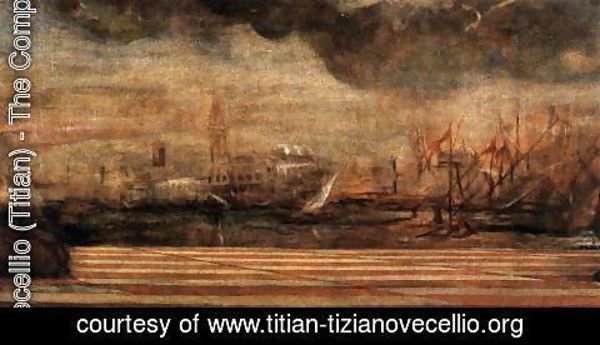 Tiziano Vecellio (Titian) - Doge Antonio Grimani Kneeling Before the Faith (detail 3)