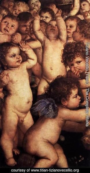 Tiziano Vecellio (Titian) - The Worship of Venus (detail)