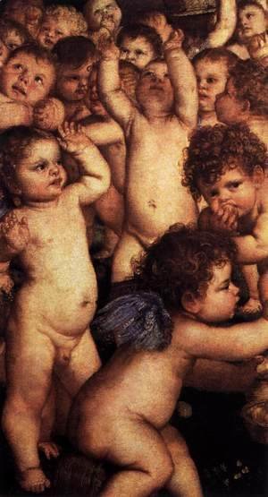 Tiziano Vecellio (Titian) - The Worship of Venus (detail)