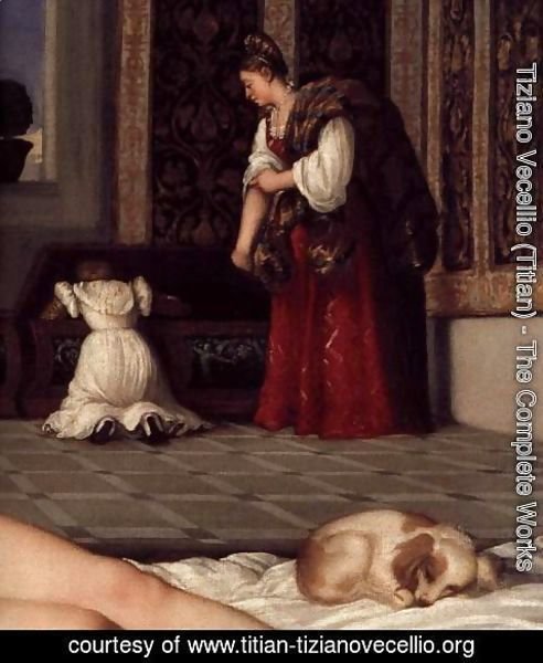 Tiziano Vecellio (Titian) - Venus of Urbino (detail 2)