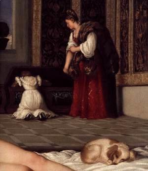 Tiziano Vecellio (Titian) - Venus of Urbino (detail 2)
