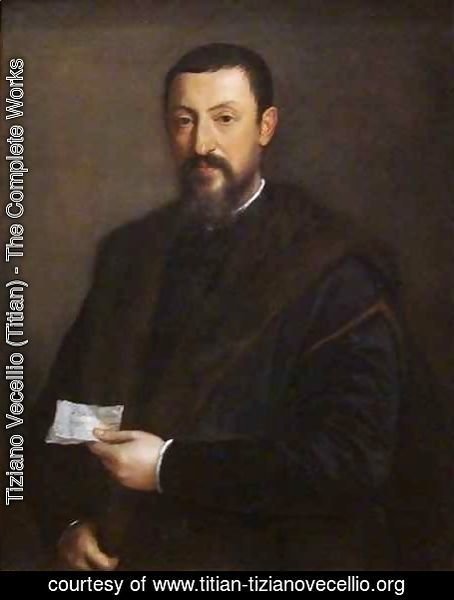 Tiziano Vecellio (Titian) - Portrait of a Friend of Titian