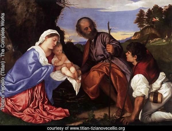 The Holy Family with a Shepherd 2
