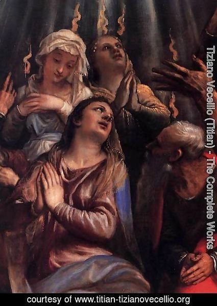 Tiziano Vecellio (Titian) - The Descent of the Holy Ghost (detail) 2