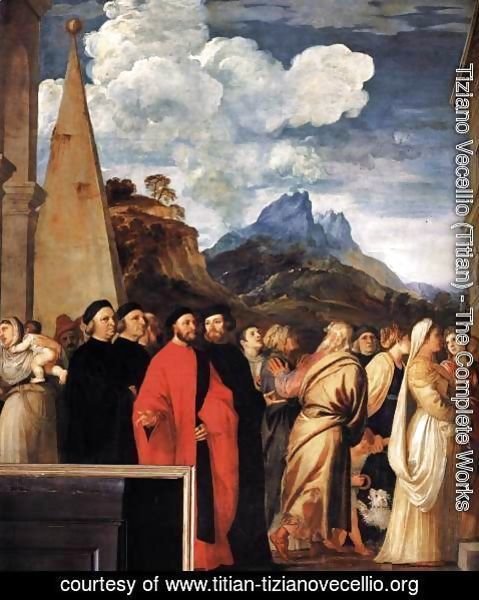 Tiziano Vecellio (Titian) - Presentation of the Virgin at the Temple (detail) 2