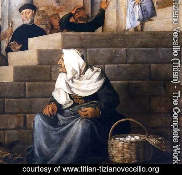 Tiziano Vecellio (Titian) - Presentation of the Virgin at the Temple (detail) 5