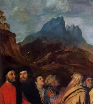 Tiziano Vecellio (Titian) - Presentation of the Virgin at the Temple (detail) 6