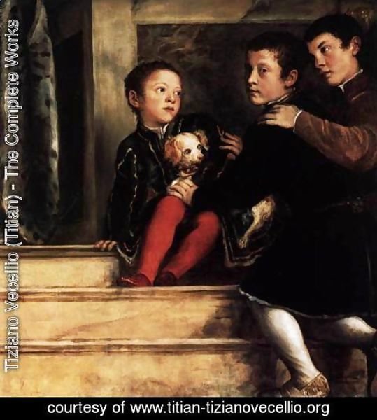 Tiziano Vecellio (Titian) - The Vendramin Family Venerating a Relic of the True Cross (detail)
