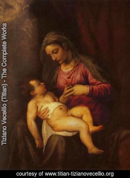Tiziano Vecellio (Titian) - Madonna and Child 2