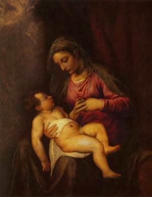 Tiziano Vecellio (Titian) - Madonna and Child 2