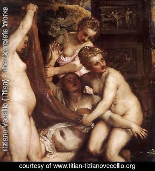 Tiziano Vecellio (Titian) - Diana and Callisto (detail)