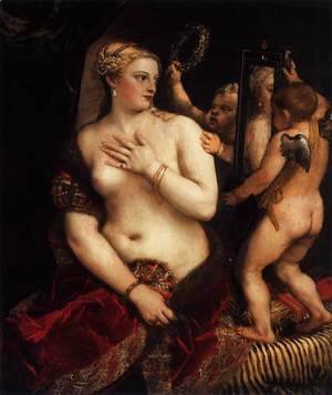 Tiziano Vecellio (Titian) - Venus with a Mirror