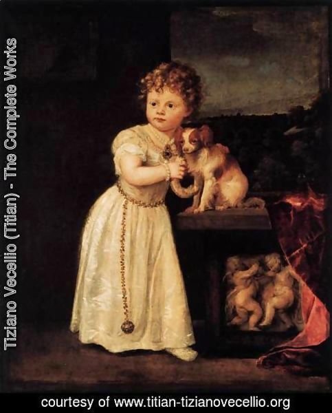 Tiziano Vecellio (Titian) - Portrait of Clarissa Strozzi