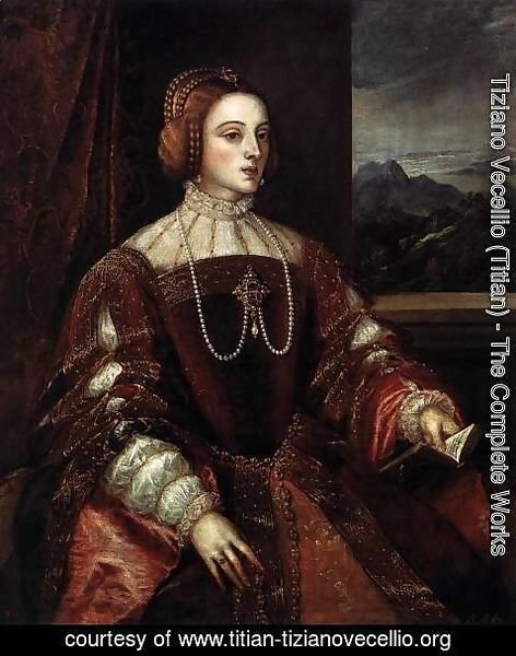 Tiziano Vecellio (Titian) - Portrait of Isabella of Portugal 2