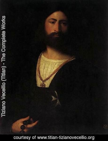Tiziano Vecellio (Titian) - A Knight of Malta 2