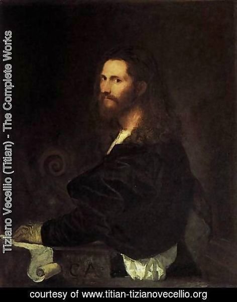 Tiziano Vecellio (Titian) - Portrait of a Musician 2
