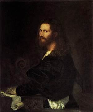 Tiziano Vecellio (Titian) - Portrait of a Musician 2
