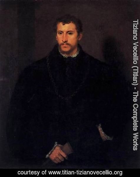 Tiziano Vecellio (Titian) - The Young Englishman 2