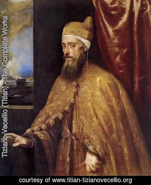 Tiziano Vecellio (Titian) - Portrait of the Doge Francesco Venier 2
