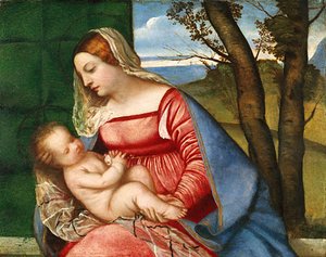 Tiziano Vecellio (Titian) - Madonna and Child ca 1510
