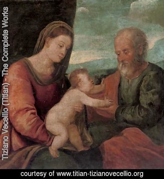 Tiziano Vecellio (Titian) - The Holy Family