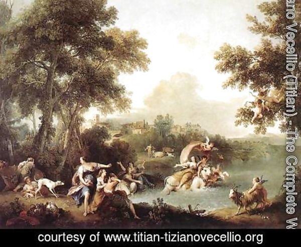 Tiziano Vecellio (Titian) - Rape Of Europa