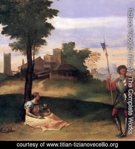 Tiziano Vecellio (Titian) - Rustic Idyll